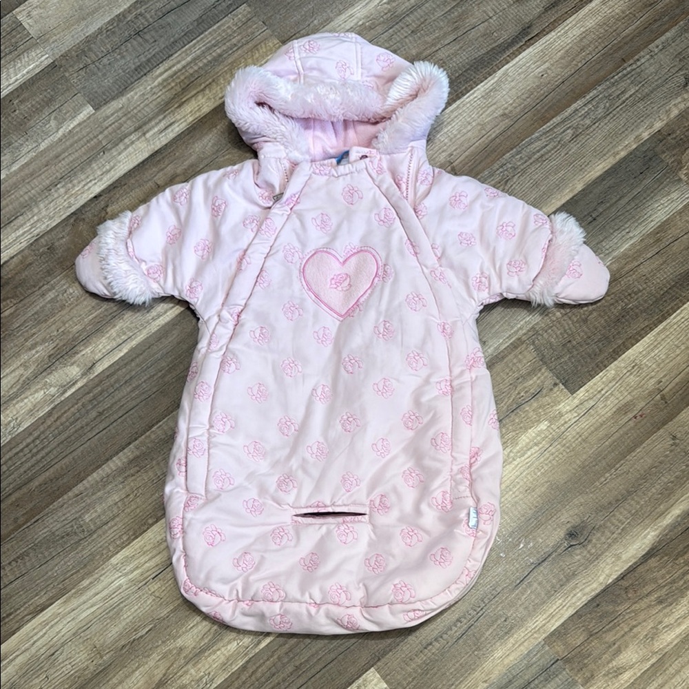 Pink Kids Pajamas with Heart Design